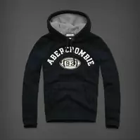 hommes giacca hoodie abercrombie & fitch 2013 classic t58 noir